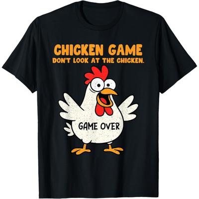 BaruToW Funny Chicken Game Dont Look At The Chicken Animal Meme Gag T-Shirt