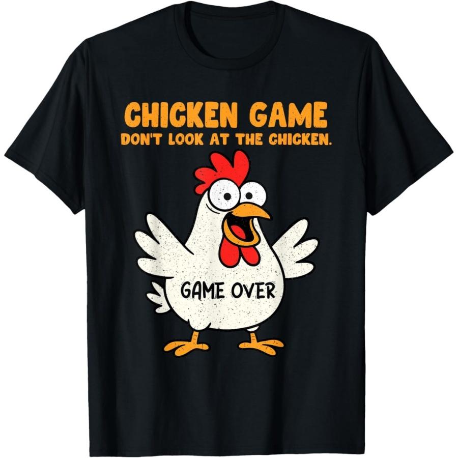 

BaruToW Funny Chicken Game Dont Look at The Chicken Animal Meme Gag T-Shirt XXXXXL різнокольоровий