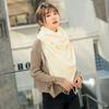 Thick Cashmere Solid Color Shawl Warm Scarf with Tassels Gifts for Women