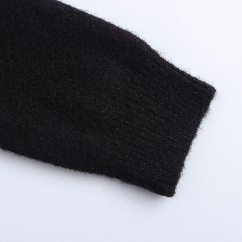 Kaslead New Arrival Women's Clothing Fashion Style Bows Decorated Row Button Round Neck Long Sleeve Knitted Coat 1473102