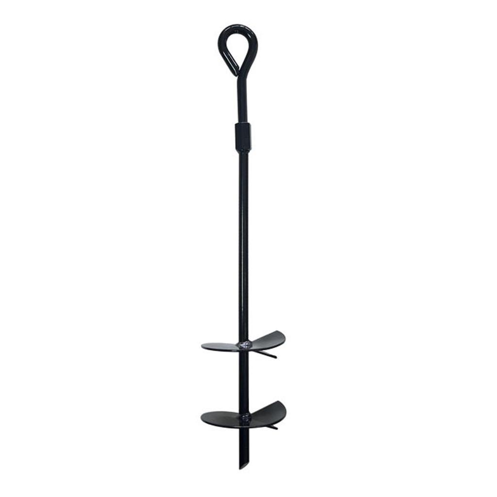 MERIGLARE 4x Screw-in Ground Anchors, Heavy-Duty Equipment for Tent Pegs, Tent Stakes, Sheds, Hiking, Swings, Canopies, and Carpentry