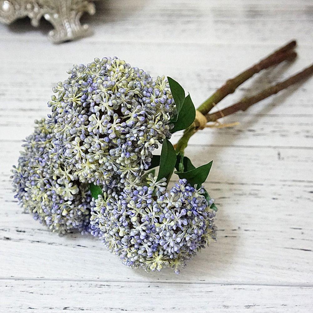 Flower Arrangement Handmade Artificial Clove Plant Realistic DIY Simulation Flowers Exquisite Plastic Fake Flower Birthday Gift