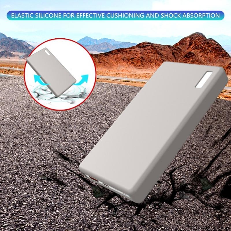 Precise Fit Silicone Cover Design for 12000mAh 66W Powerbank Shell Sleeves Ensuring Secure Holding Without Tools
