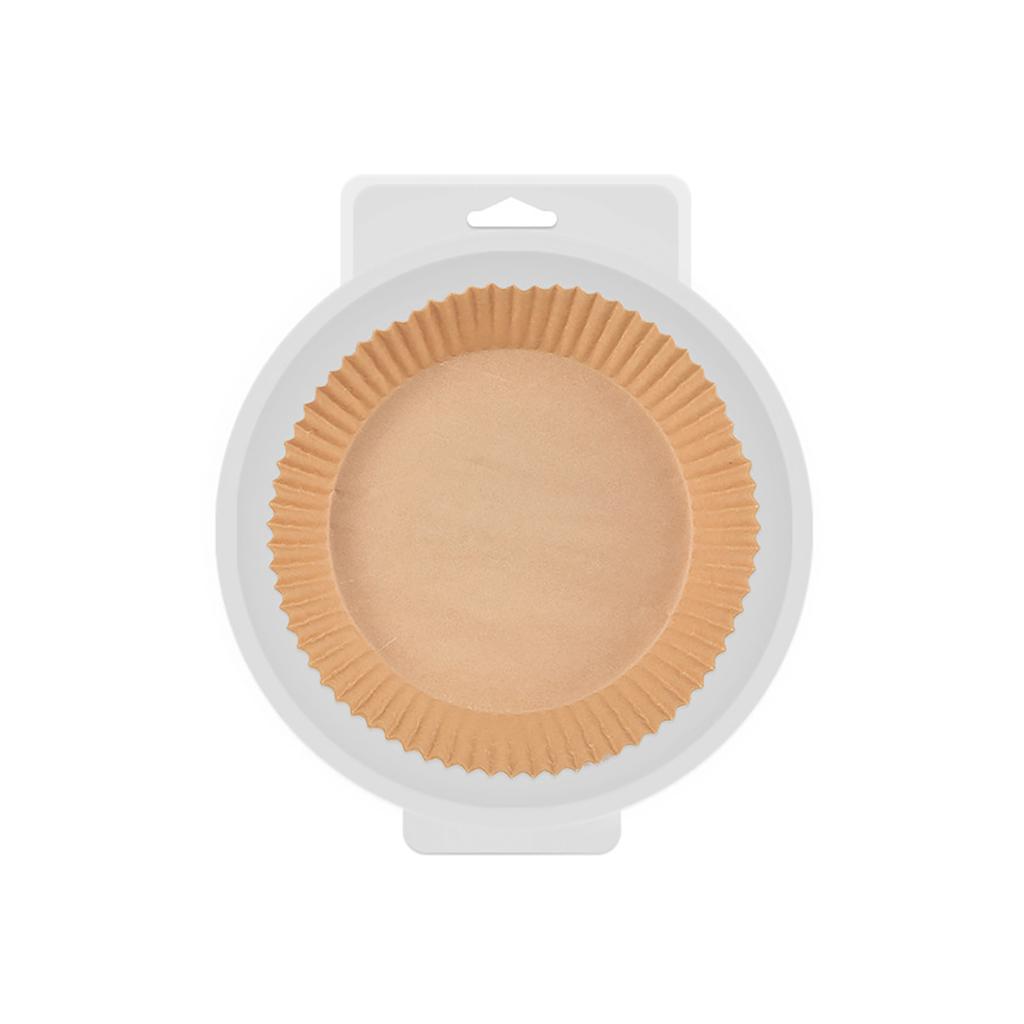 50/100 Stück Einweg-Heißluftfritteusen-Papierauskleidung 23CM Ölbeständig Wasserdicht Hausbackblech Dampfgarer Käsekuchen Küchenbackzubehör