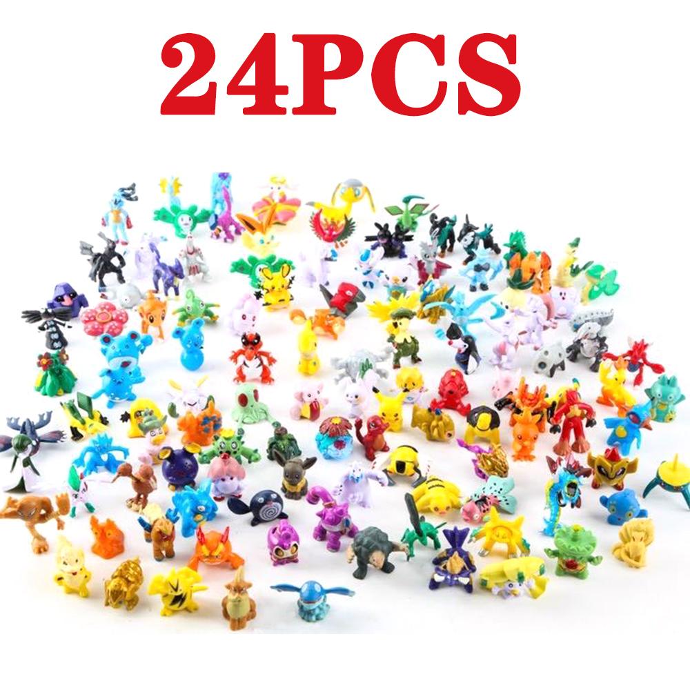 

144pcs Pikachu Action Figure Toys Mini Figures Model Toy Pikachu Anime Doll Birthday Christmas Gifts Figurines Twisted Models