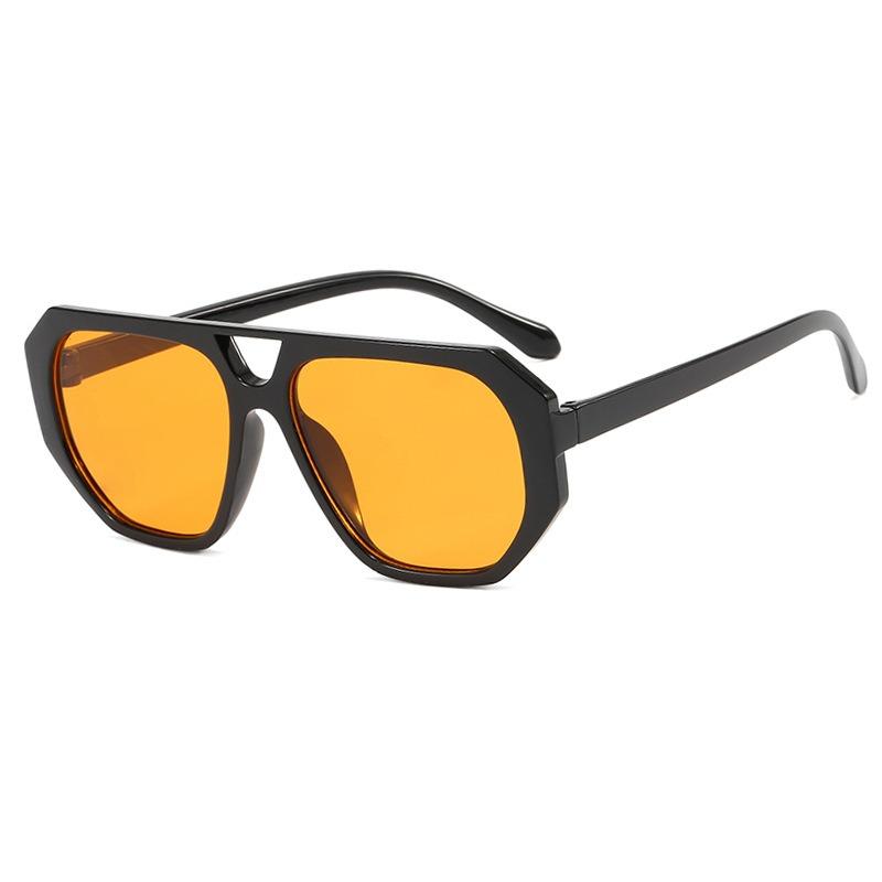 New Trendy Square Sunglasses For Women Men Retro Anti-Uv Sunglasses Black Shades Glasses Punk Eyewear Beach Eye Protection