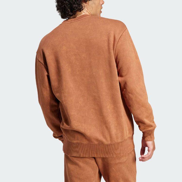 adidas Sweatshirts Men's Brown Crew Neck Moderate Regular IJ6927