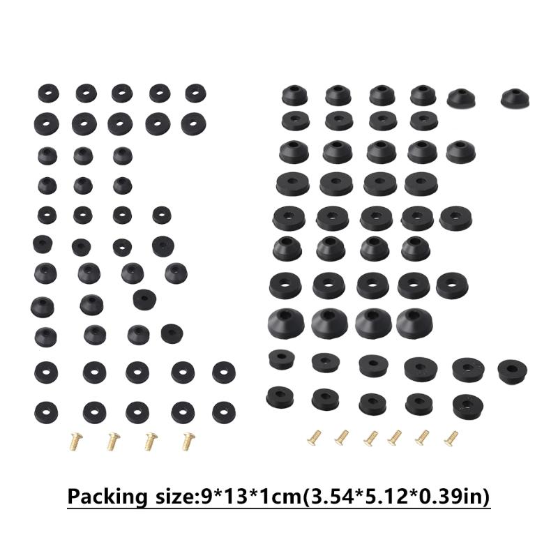 Gummipackningsbrickor Lätta att Använda & Effektiva Ringar för Vattenkran & Dusch