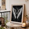DIY The Wings of An Angel Pearl Art Painting for Adults/Beginners Gift Home Decor Pearl Gem Paintings Picture Arts Craft 30x40cm Without Frame