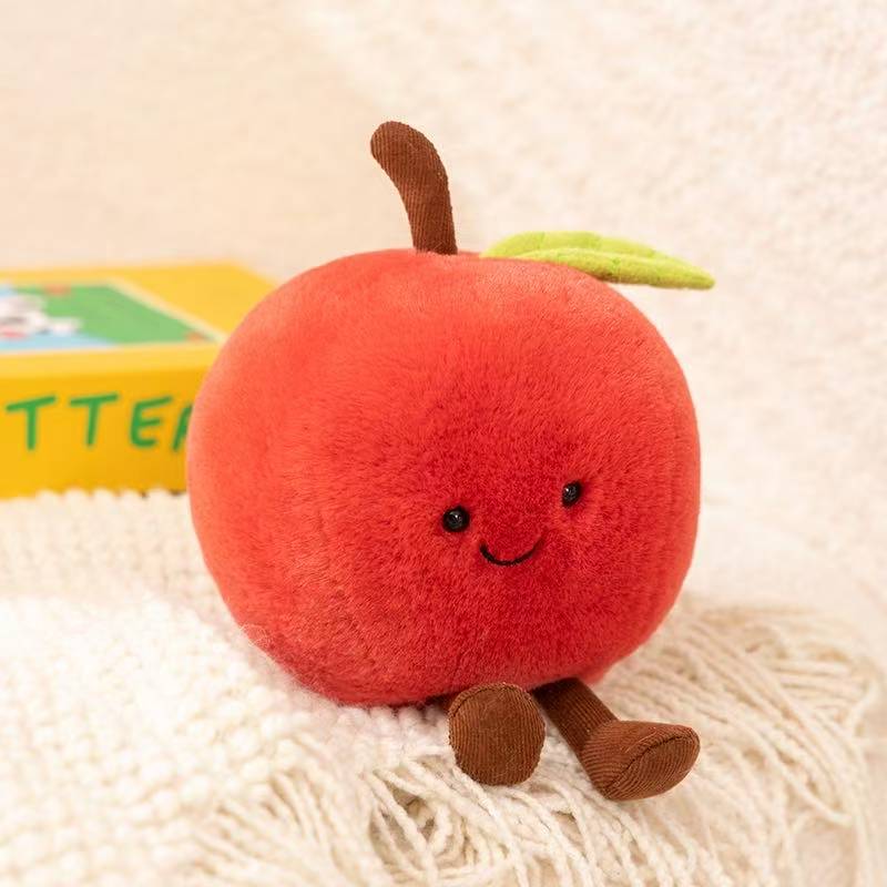 Latest Fun and Delicious Cherry Fruit Doll Kawaii Stuffed Plush Toy Doll Cartoon Anime Cute Gift for Children's Birthday
