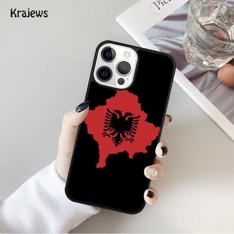 Albania flag Phone Case For iPhone 17 Air 16 15 14 Max Plus 11 12 13 Pro Max Phone Cover coque