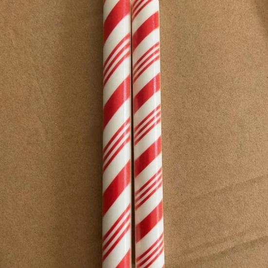 Červené peprmintové tyčinky Úchytky Dekorace Nacvakávací kryty úchytek skříněk pro svátky Vylepšení kuchyně a koupelny bez nářadí