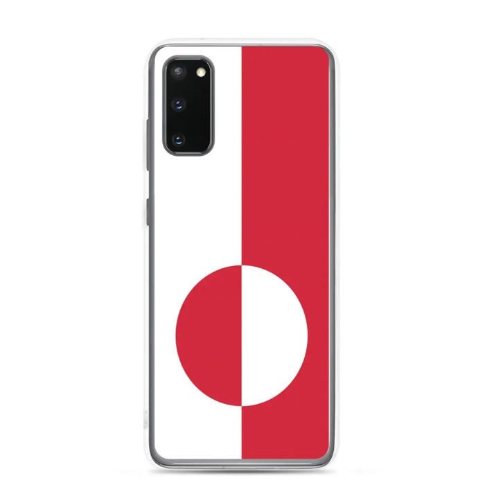 Coque Téléphone - Samsung - Galaxy S21 Plus - Drapeau Groenland - Souple - Multicolore