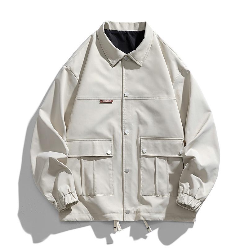 

L-9XL Рабочая куртка Мужская свободная верхняя одежда с лацканами Толстяк Крупногабаритная куртка 9XL