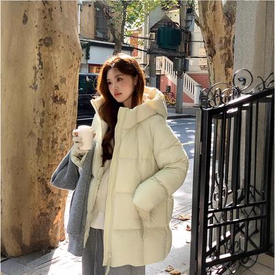 Down Cotton-padded Clothes for Women's Medium and Long Models, New Thickened Hooded Cotton-padded Jackets, Bread Clothes, Cotton-padded Jackets.