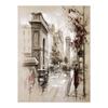 Abstract City Street Landscape Canvas Paintings Home Decor Street Scenery HD Prints Posters Pictures for Living Room Wall Art
