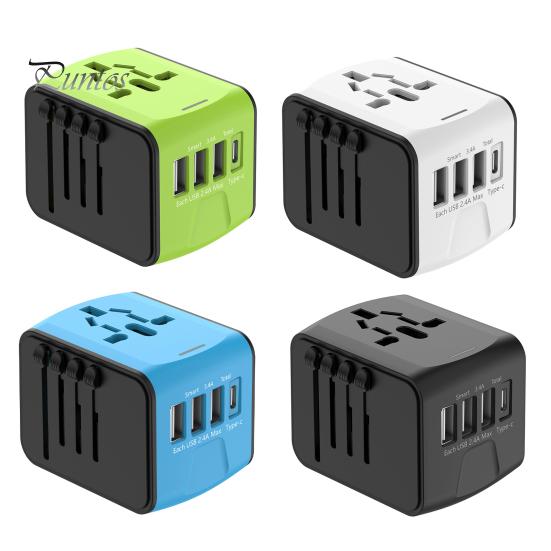 Uniwersalny międzynarodowy zasilacz podróżny High Speed USB typu C przenośny wtyczka brytyjska US AU 6A 100-250 V 5 wtyczek gniazdowych Zasilacz Gniazdo ładowania