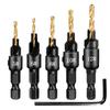 Hexagonal Countersink & Tapered Drill Bit Set for Woodworking 