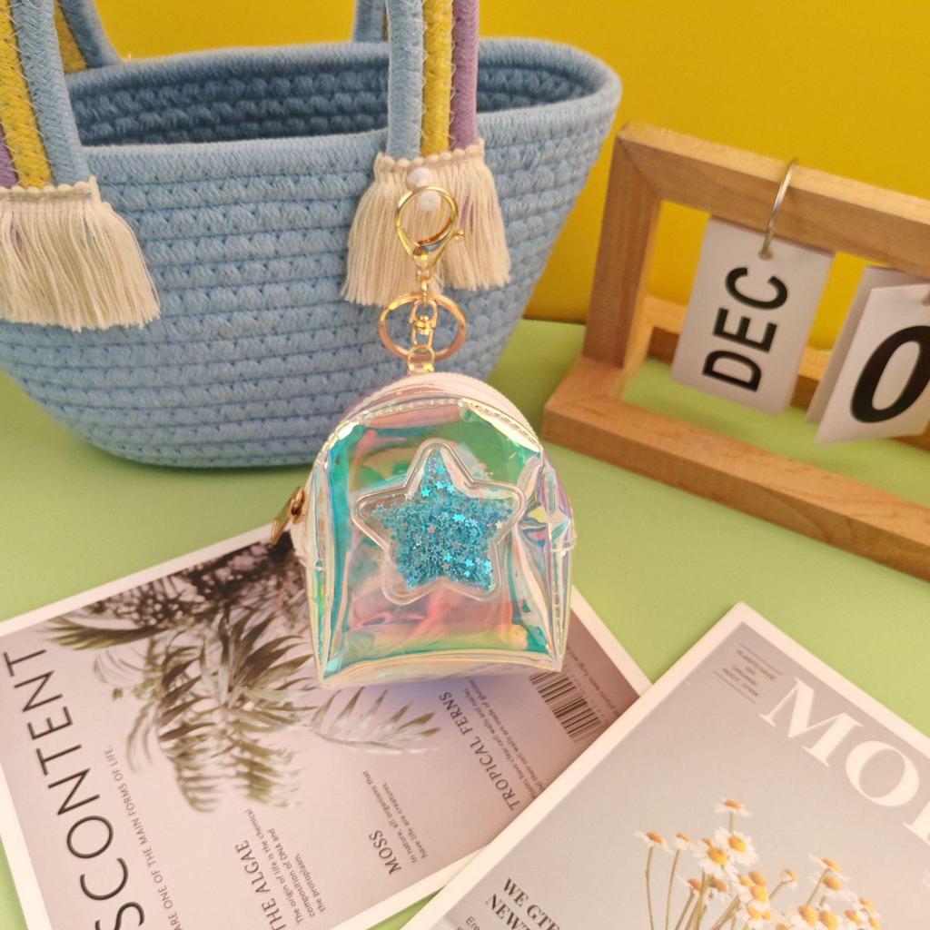 Colorful Heart-Shaped Mini Coin Purse: Portable Bag for Lipstick & Earphones