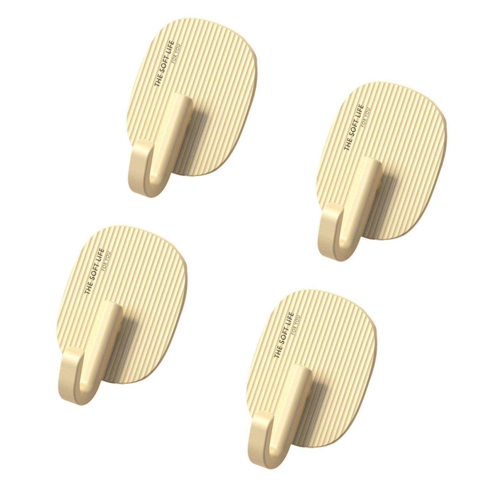 

Самоклеящийся настенный крючок без повреждений, портативный, без гвоздей, вешалки для картин, водонепроницаемый, многоразовый для дома и офиса жёлтый