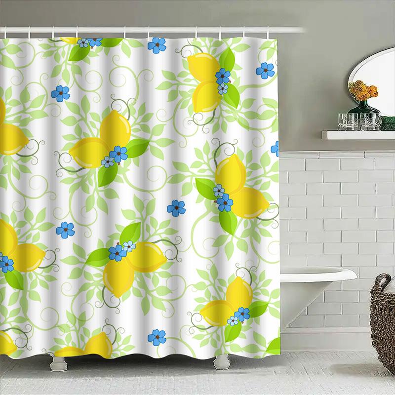 Colorful Geometric Shower Curtain Waterproof Fabric Bathroom Decor Custom Printed Art Water Resistant Print Shower Curtains Set