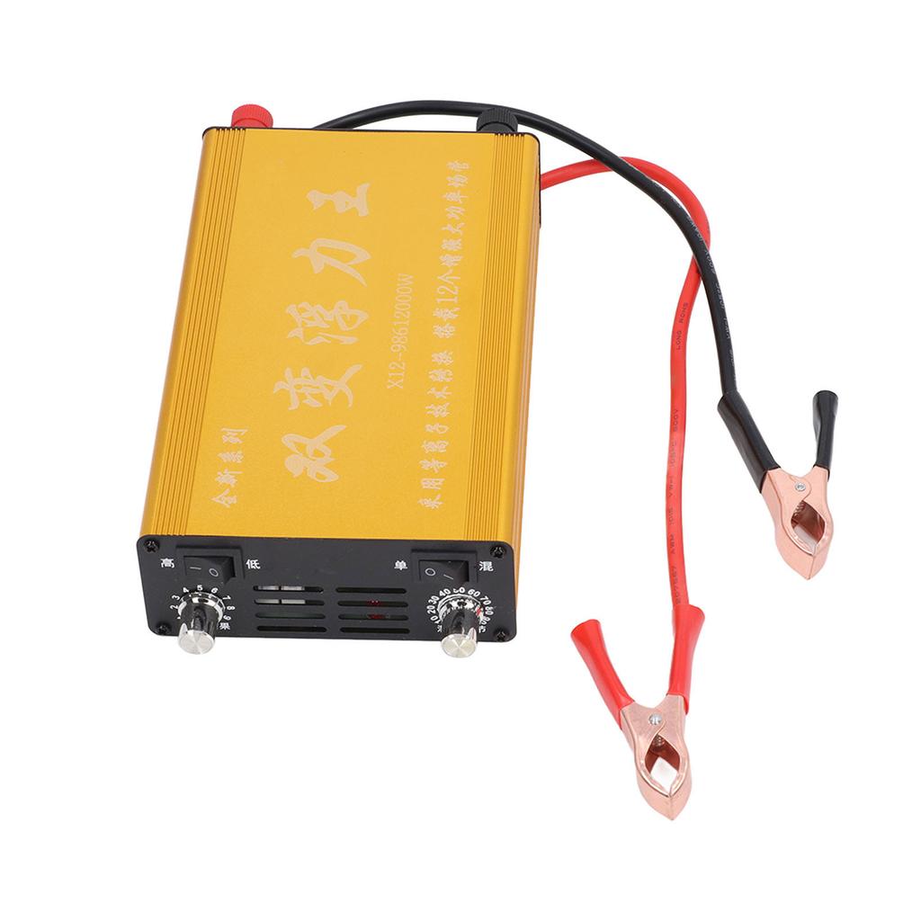 Invertor Boost Baterie Economie de Energie 12000W Aliaj Aluminiu Dublu Variabil Booster Baterie 12V