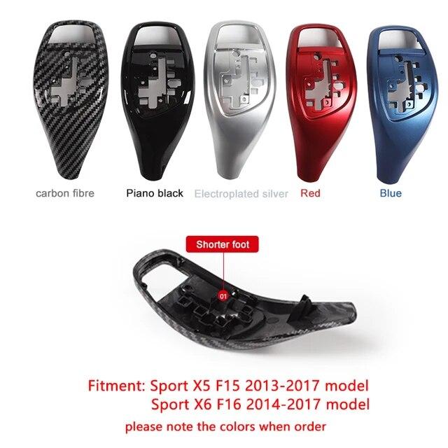 Replacement Gear Shift Cover For BMW F30 F31 F32 F10 3 5 7 Series Shifter Gear Knob Lever Panel Head Cover Sticker