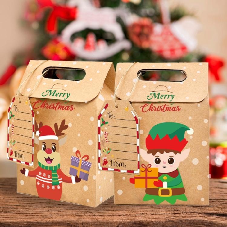 Christmas Paper Gift Pouches Decorative Candy Packaging for Celebratory Incidents