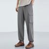 Anta Lifestyle Series Solid Color Cuffed Cargo Casual Sports Pants Men Pants Gray 952328305-1