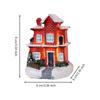Winter Snow LED Lighted Houses Luminous Village Christmas Figurine  Desktop Collectible