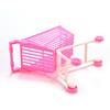 Children's toy 11CM Pink Shopping Cart for Lifestyle Accessories Classic Toys for Kids Girls Gift