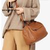 European & American Style Large Capacity Women's Soft Cowhide Handbag - Autumn/Winter Simple Fashion Shoulder Bag