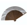 [Oshare Kimono Iroha] High-Quality Hand-Painted Folding Fan, Scented, Made In Japan, Carved Dark Woo