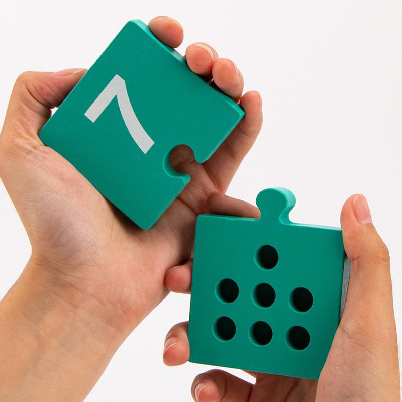 Kids Number Wooden Stacking Toy For Preschool Math Skills Fine Practice Motor