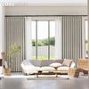 1PC LOZUJOJU Elegant Solid Color Blackout Curtain Double-sided Chenille Jacquard Thick Curtains for Bedroom Living Room Balcony Window for Home Decor