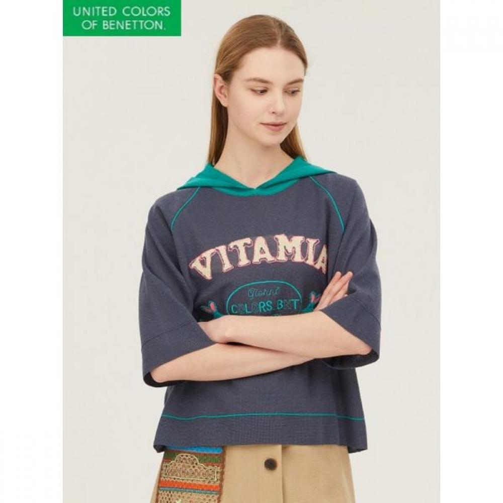 

[benetton] Hooded Color Raglan Knit Bakpa5531 CR/OS