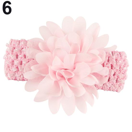 Fashion Baby Girls Kids Chiffon Flower Elastic Headband Hair Accessory Headwear