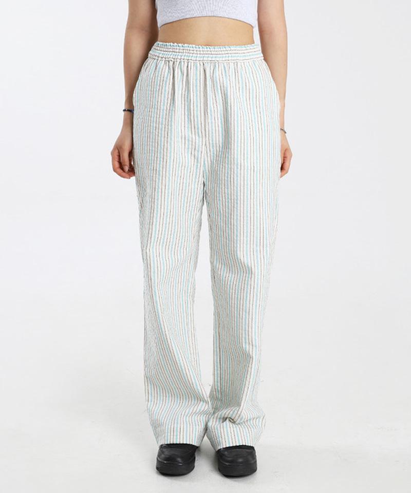 Hollideibijiteo Long Elastic Waist Pants - White