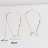 10pcs Color-Preserving 18K Gold U-Shaped Diy Handmade, Accessories,, Pins, Materials