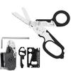 Conjunto de Tesouras Multifuncionais 6 em 1 para Exterior com Chave e Ferramentas para Cartão.