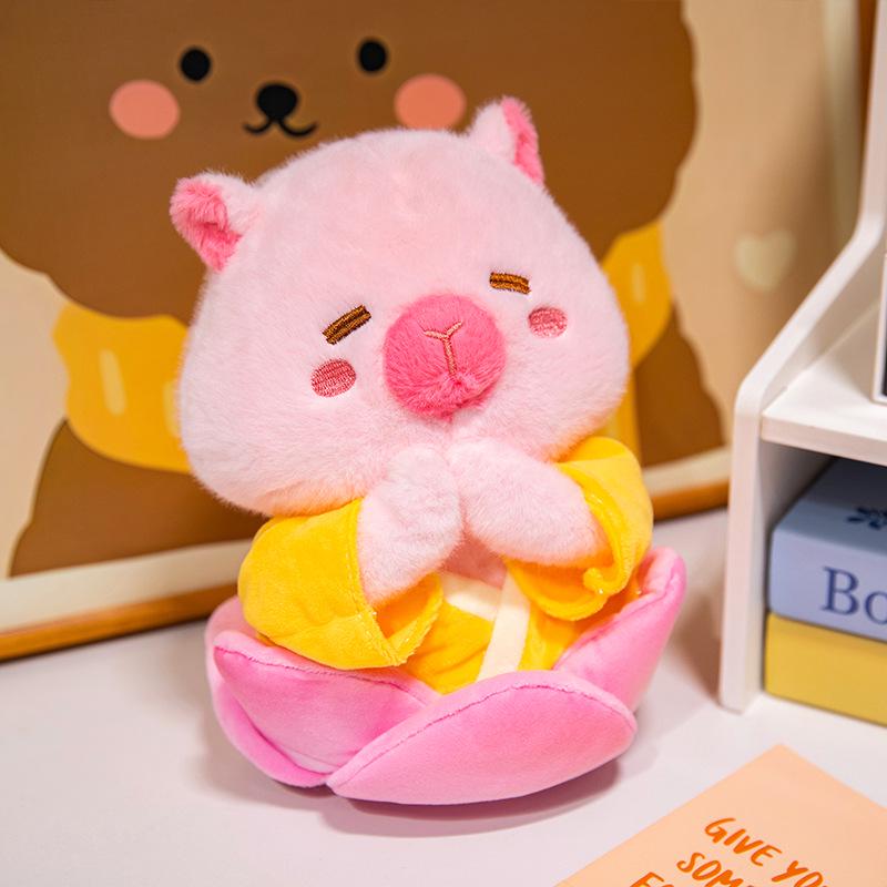 Bee Capybara Plush Toy - Cute Gift for Kids and Capybara Fans
