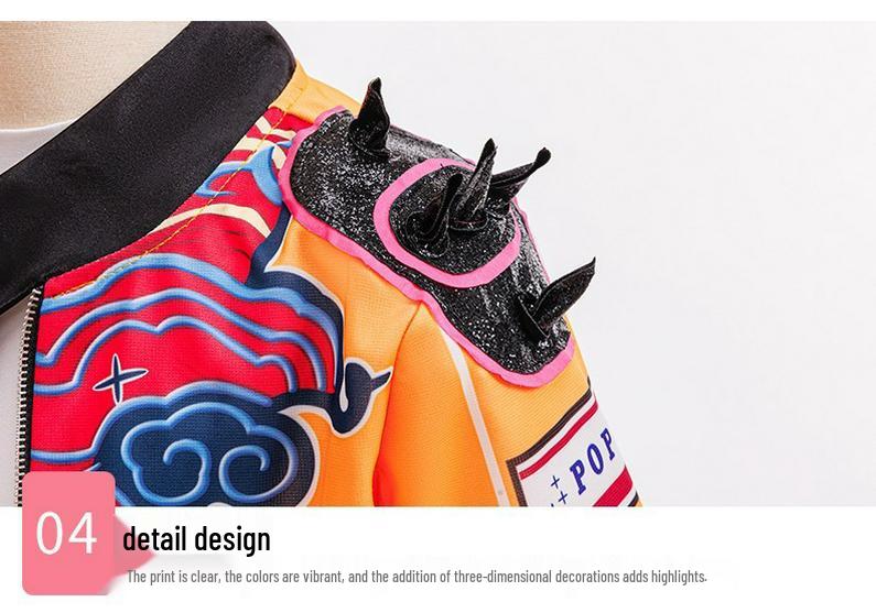 Demon Hunter Team K-POP Girl Group Rumi Kids' Three-Piece Cosplay Costume - Long Sleeve, In Stock