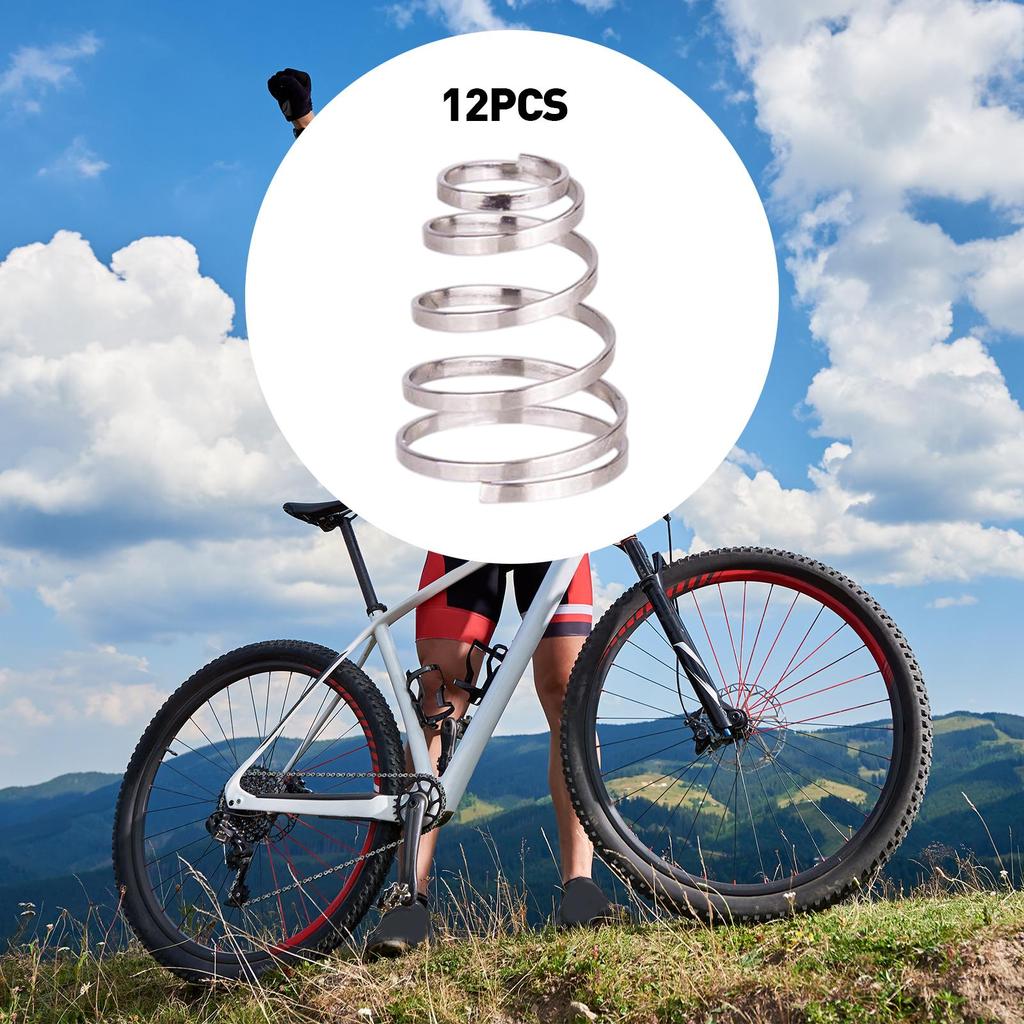 12Pcs Mountain Bike Wheel Spring Quick Release Lever Shafts Stainless Steel Skewer