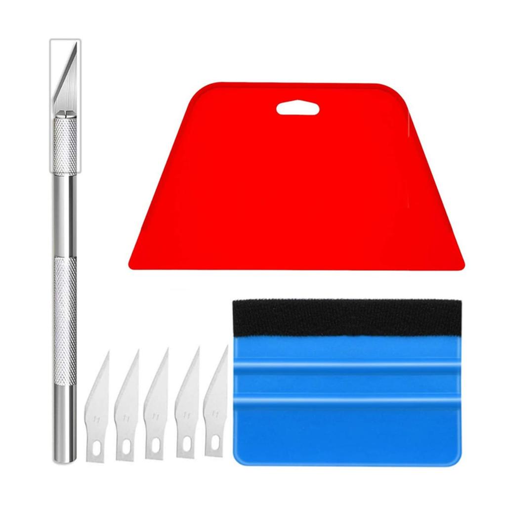 Car Film Installation Kit, 8 Piece Film Tool Set, Car Supplies, Seal, Bubble Free, Scratch Free, Scraper Sealer Universal