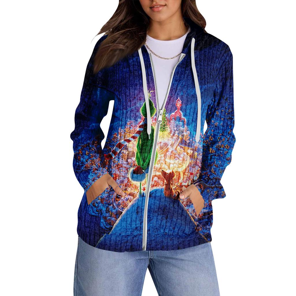 Mikiny pro ženy Trendy topy Ležérní Podzimní Móda Mikina s dlouhým rukávem S kapsami Svetr Lehký