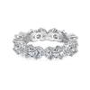 925 Silver Women's Oval Rhombus Diamond Ring - Niche, Light Luxury Design
