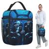 Megumi Besto Friendo Jujutsu Kaisen Sukuna Anime Insulated Lunch Bag for Kids School Cooler Thermal Food Box Tote Lunch Boxes
