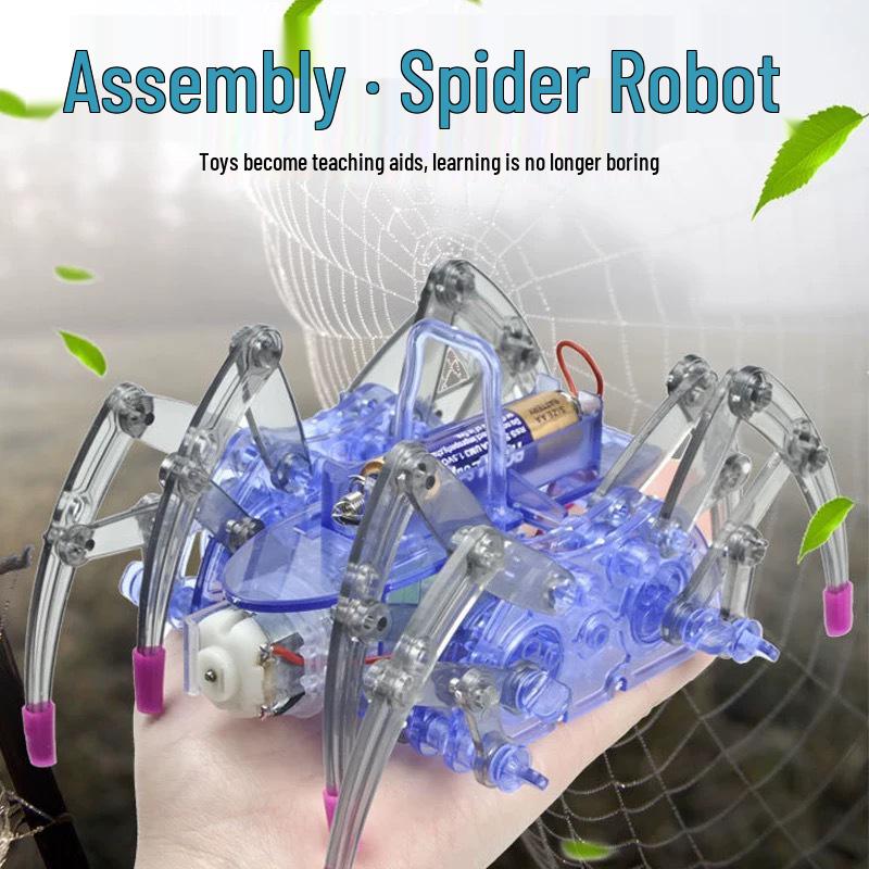 DIY Spider Robot Kit: Handmade Mechanical STEM Toy for Science Experiments