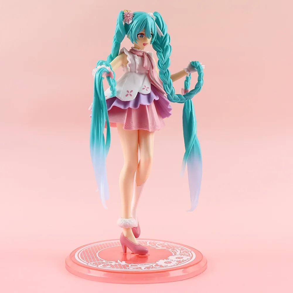 Hot Kawaii Girl Hatsune Miku Anime Figure Fashion Subclture Miku Action Figure Birthday Gift PVC Collection Model Doll Toys