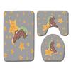 Textured Toilet Three-Piece Floor Mat Bathroom Three-Piece Carpet Doormat